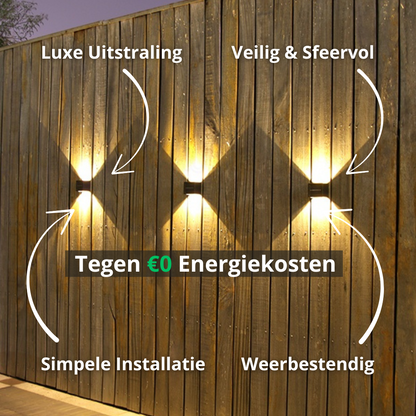 Stijlvolle Up/Down Zonnelamp