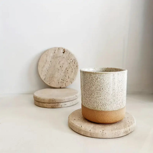 Onderzetters Travertijn (Set van 4)