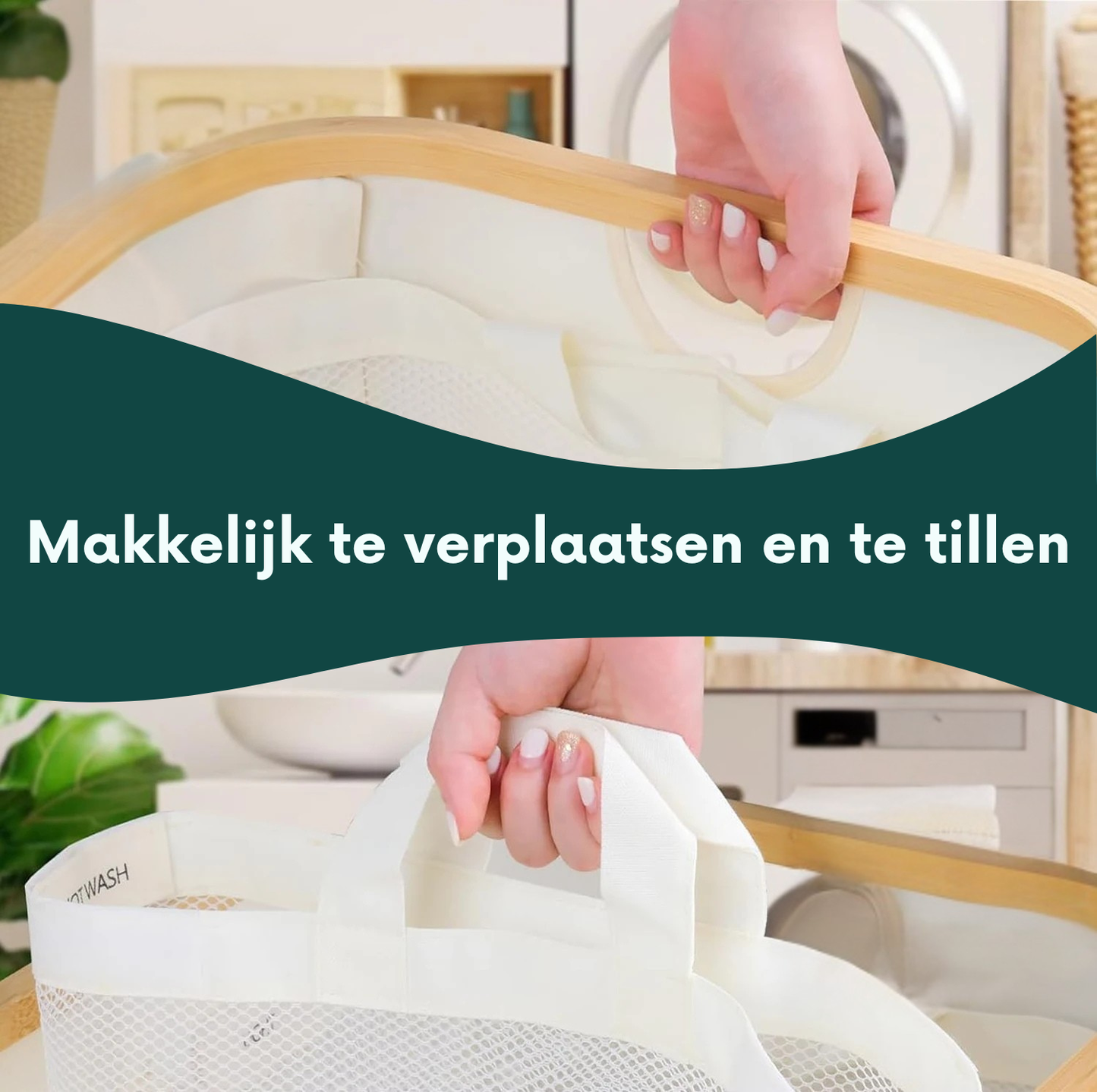 Wasmand - 3 Compartimenten